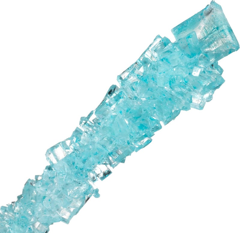 Candy Envy Light Blue Rock Candy Sugar Sticks - Cotton Candy Flavor - Image 5